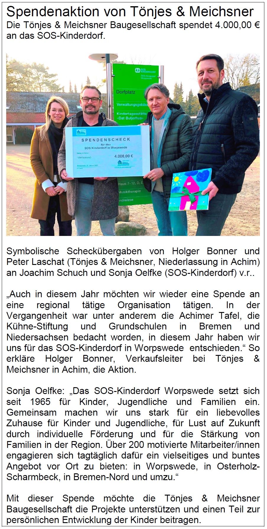 Anzeige SOS-Kinderdorf 2020